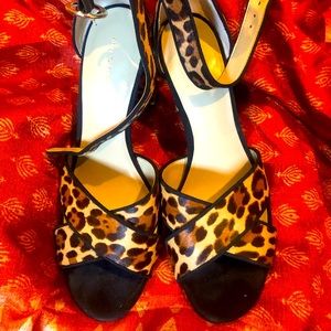 Sexy Animal print Ann Taylor sandals on sale!!